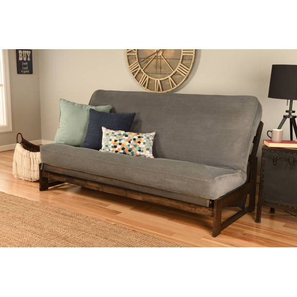 Red Barrel Studio® Box Cushion Futon Slipcover & Reviews | Wayfair